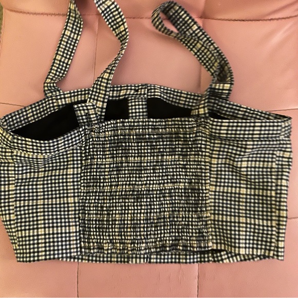 Abercrombie and Fitch Plaid Flannel Cropped Top - Picture 2 of 5